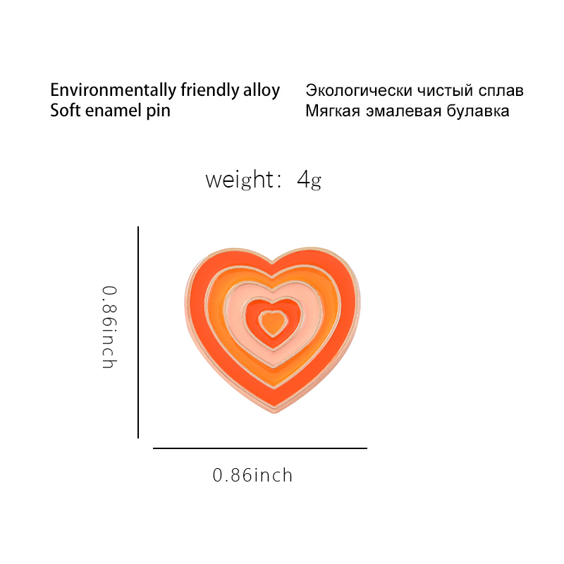 Colorful Fashion Heart Enamel Pin Colorful Fashion Heart Enamel Pin