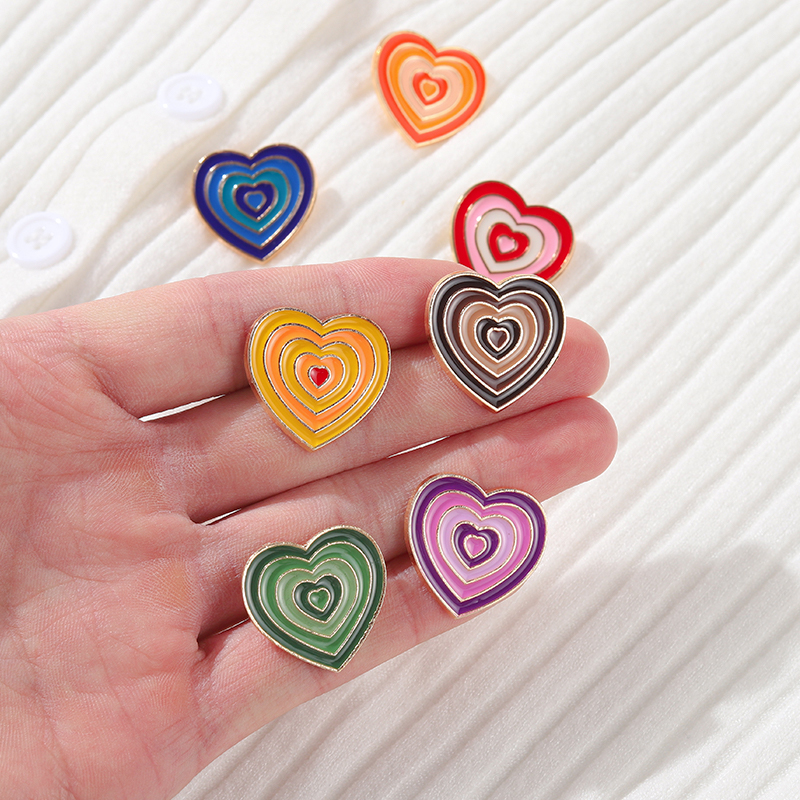 Colorful Fashion Heart Enamel Pin Colorful Fashion Heart Enamel Pin