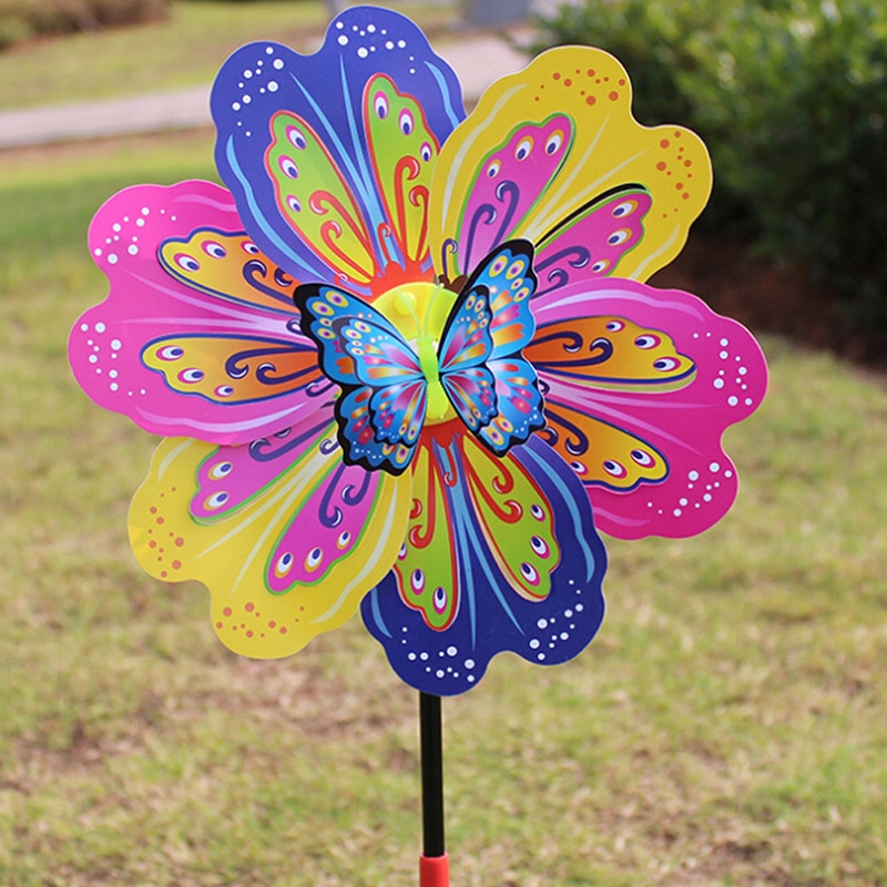 Colorful Flower Windmill Garden Decor Colorful Flower Windmill Garden Decor
