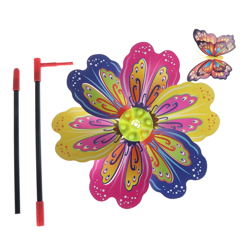 Colorful Flower Windmill Garden Decor Colorful Flower Windmill Garden Decor