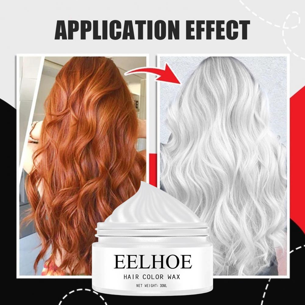 Colorful Hair Wax Fast Coloring Disposable Non-irritating Non-Greasy DIY Stylish Temporary Hair Wax for Barber