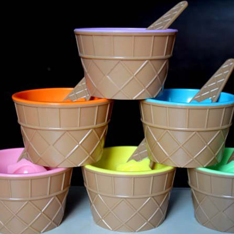 Colorful Ice Cream Bowl Set (10pcs)
