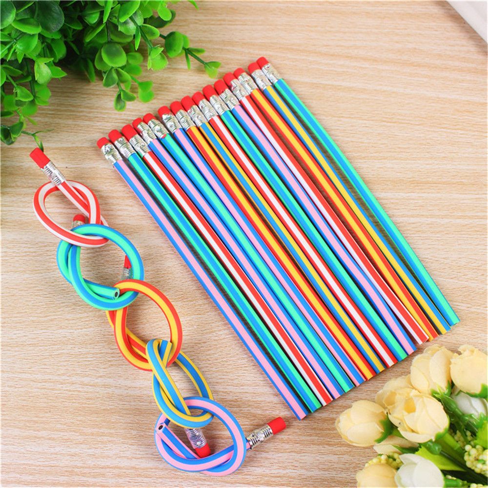 Colorful Kid's Bendy Pencils (10 pcs) Colorful Kid's Bendy Pencils (10 pcs)