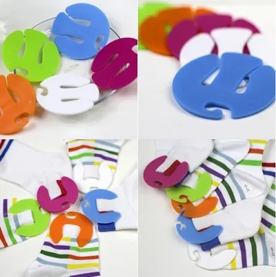 Colorful Laundry Sock Clips (50pcs) Colorful Laundry Sock Clips (50pcs)