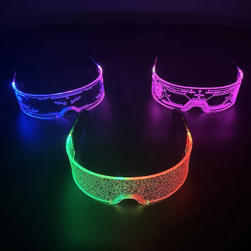 Colorful LED Glasses Women Men Decor Eyewear Luminous Party Glasses Glowing For Rave Night Club Bar Dancing Party Colorful LED Glasses Women Men Decor Eyewear Luminous Party Glasses Glowing For Rave Night Club Bar Dancing Party