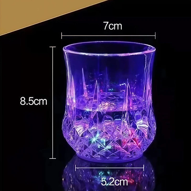 Colorful LED Light Up Pineapple Cup Flashing Glowing Water Cup For Bar Nightclub