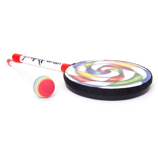 Colorful Lollipop Drum with Drumstick