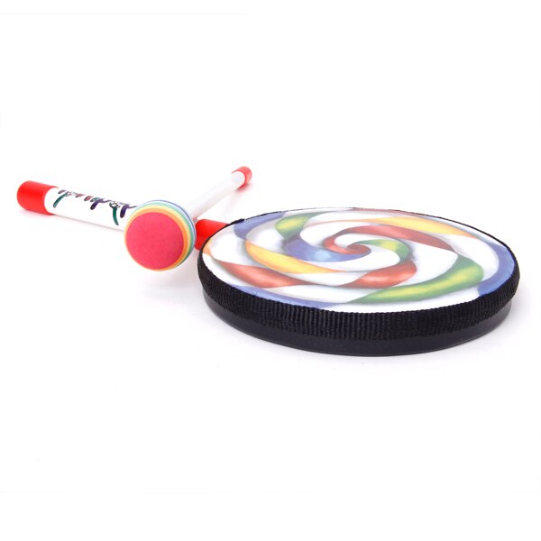 Colorful Lollipop Drum with Drumstick
