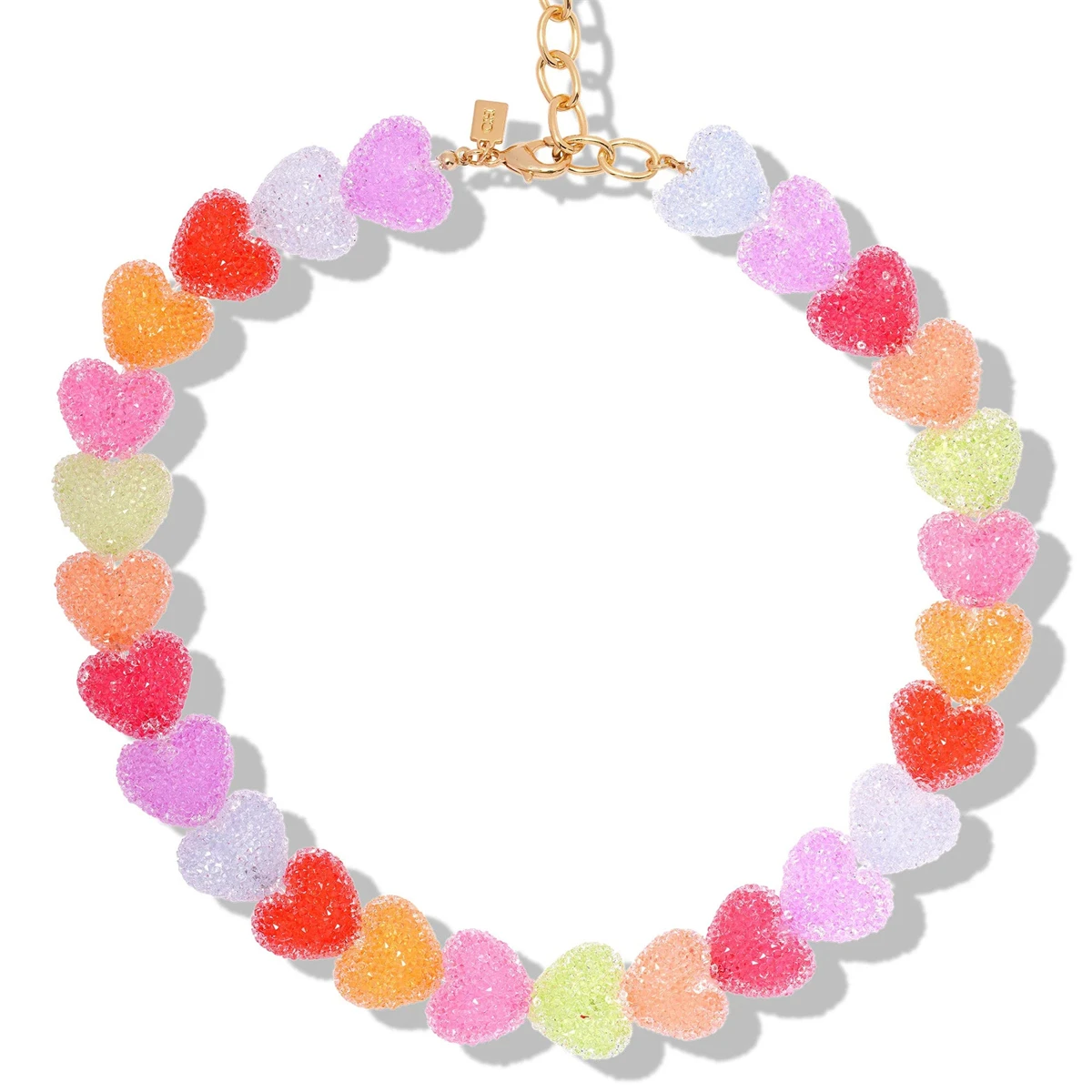 Colorful Love Candy Resin Necklace, Cute Love Candy, Niche Design, Collarbone Chain Women's Gift Necklace