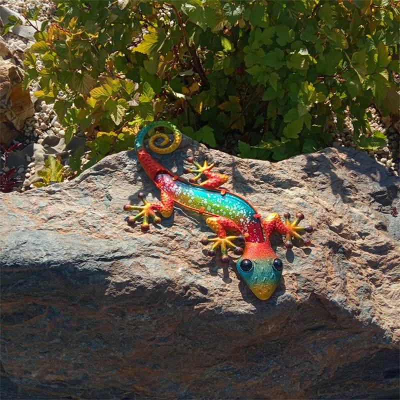 Colorful Metal Gecko Wall Decor Colorful Metal Gecko Wall Decor