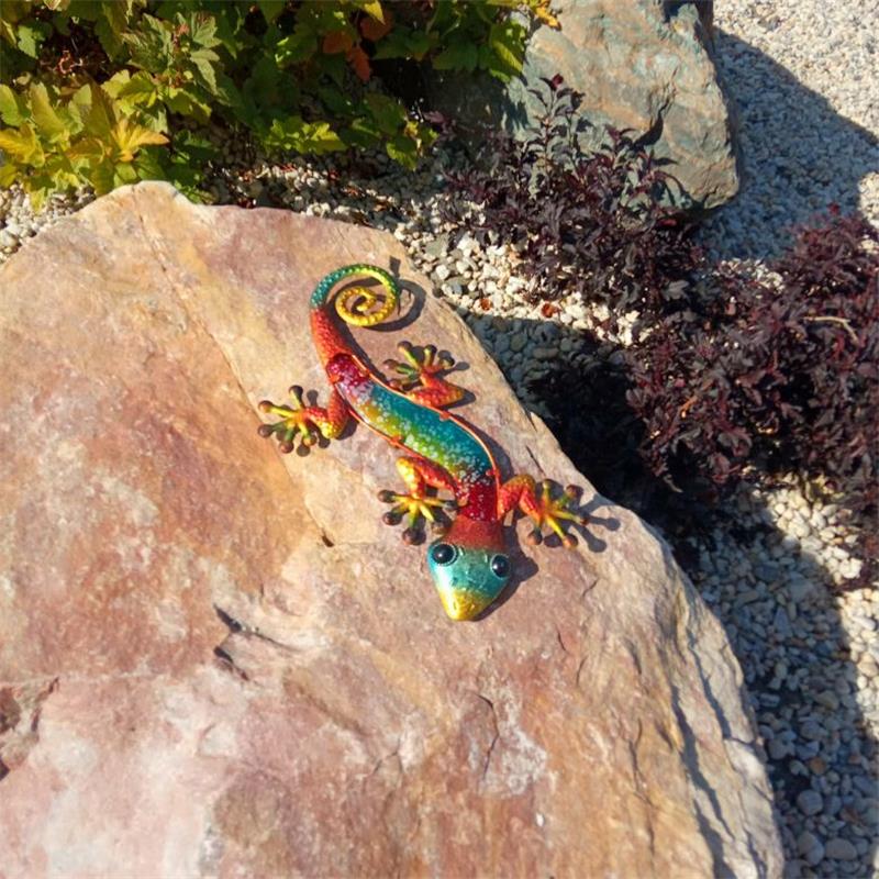 Colorful Metal Gecko Wall Decor Colorful Metal Gecko Wall Decor