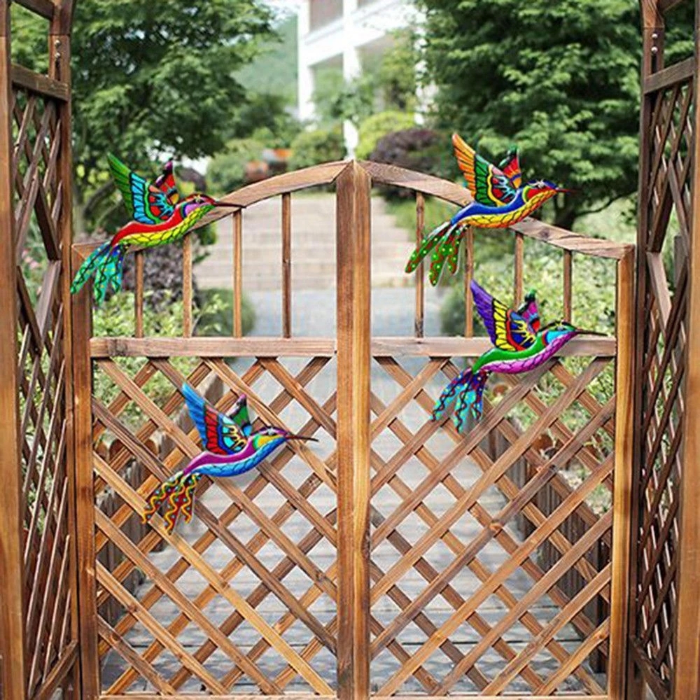 Colorful Metal Hummingbird Wall Art Colorful Metal Hummingbird Wall Art