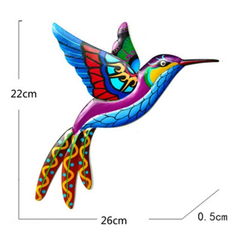 Colorful Metal Hummingbird Wall Art Colorful Metal Hummingbird Wall Art