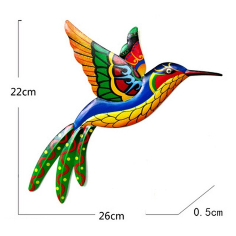 Colorful Metal Hummingbird Wall Art Colorful Metal Hummingbird Wall Art