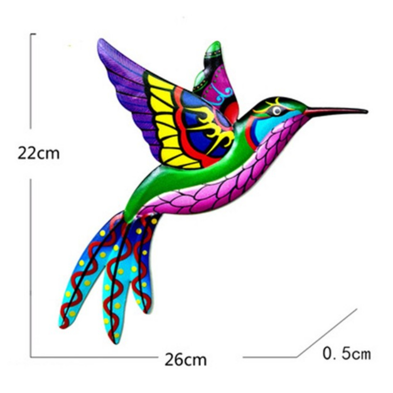 Colorful Metal Hummingbird Wall Art Colorful Metal Hummingbird Wall Art