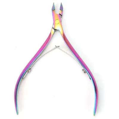 Colorful Nail Cuticle Nipper Clipper Colorful Scissor Plier Dead Skin Remover Clear Nail Art Tool for Beauty Salon