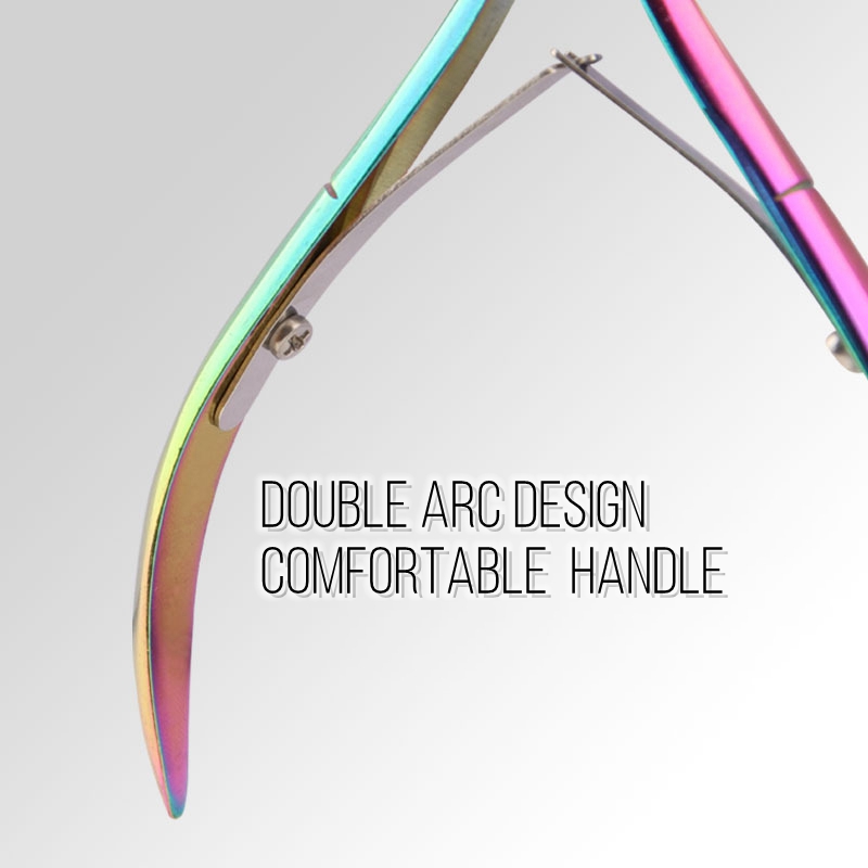 Colorful Nail Cuticle Nipper Clipper Colorful Scissor Plier Dead Skin Remover Clear Nail Art Tool for Beauty Salon