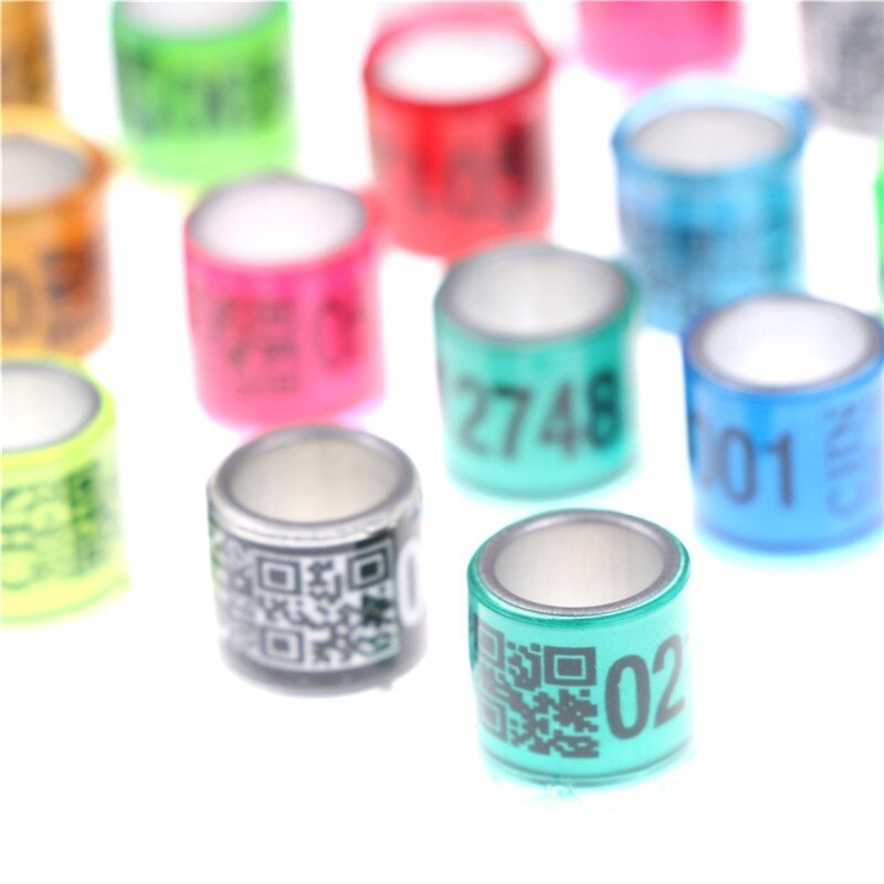 Colorful Pigeon Leg Bands (20pcs)