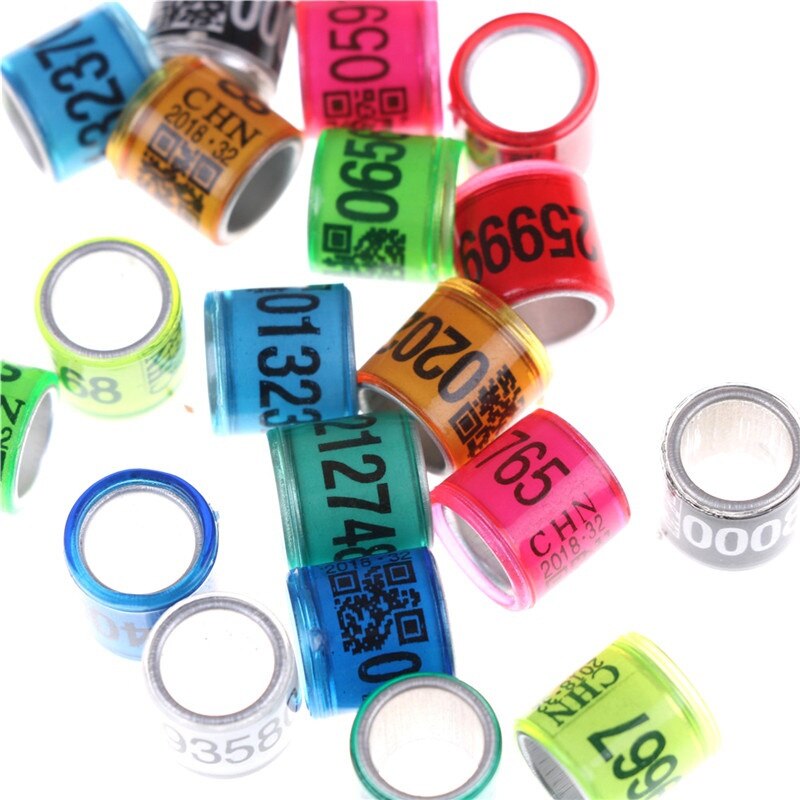 Colorful Pigeon Leg Bands (20pcs)
