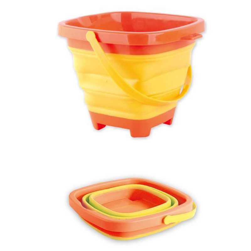 Colorful Plastic Collapsible Beach Bucket