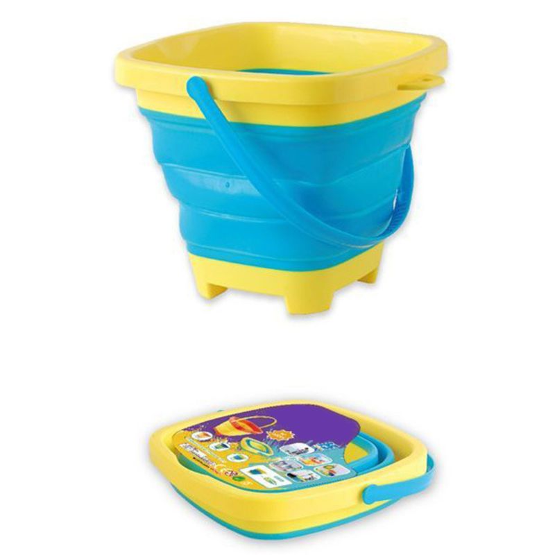 Colorful Plastic Collapsible Beach Bucket