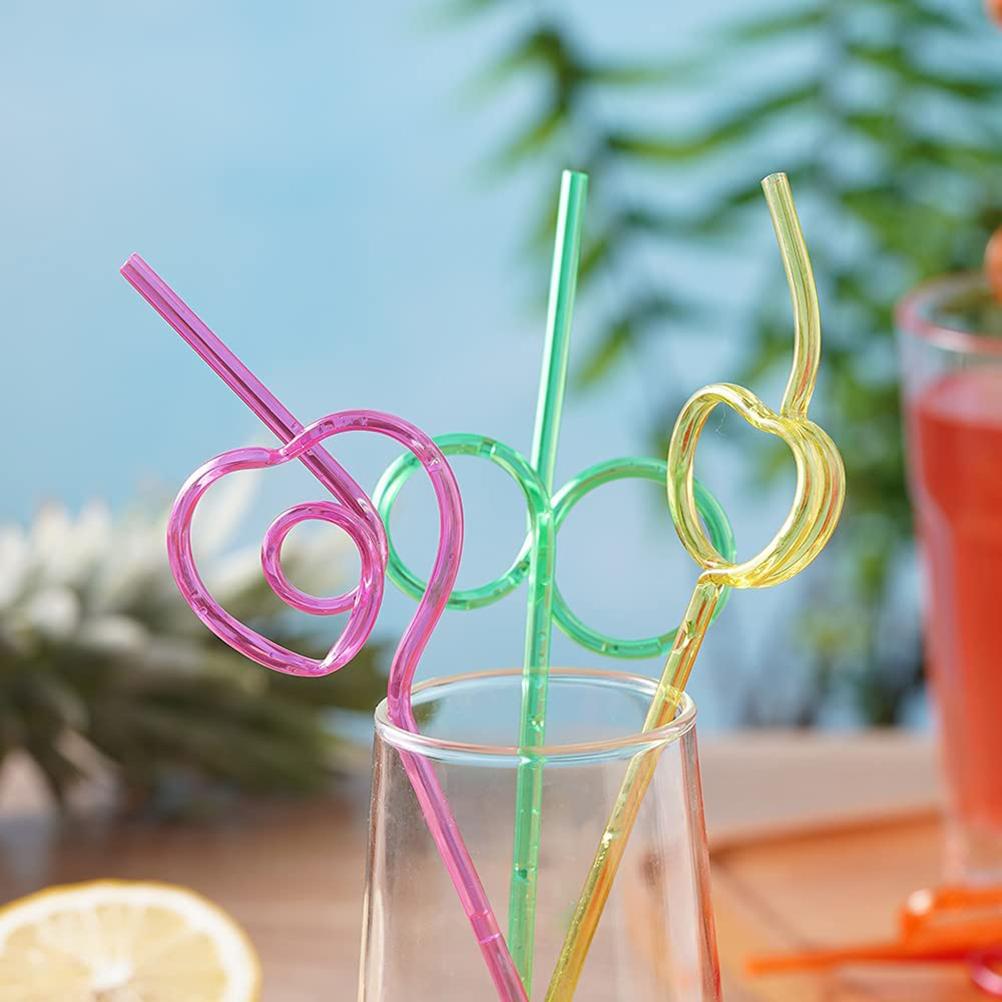 Colorful Plastic Curly Straws (30 Pcs) Colorful Plastic Curly Straws (30 Pcs)