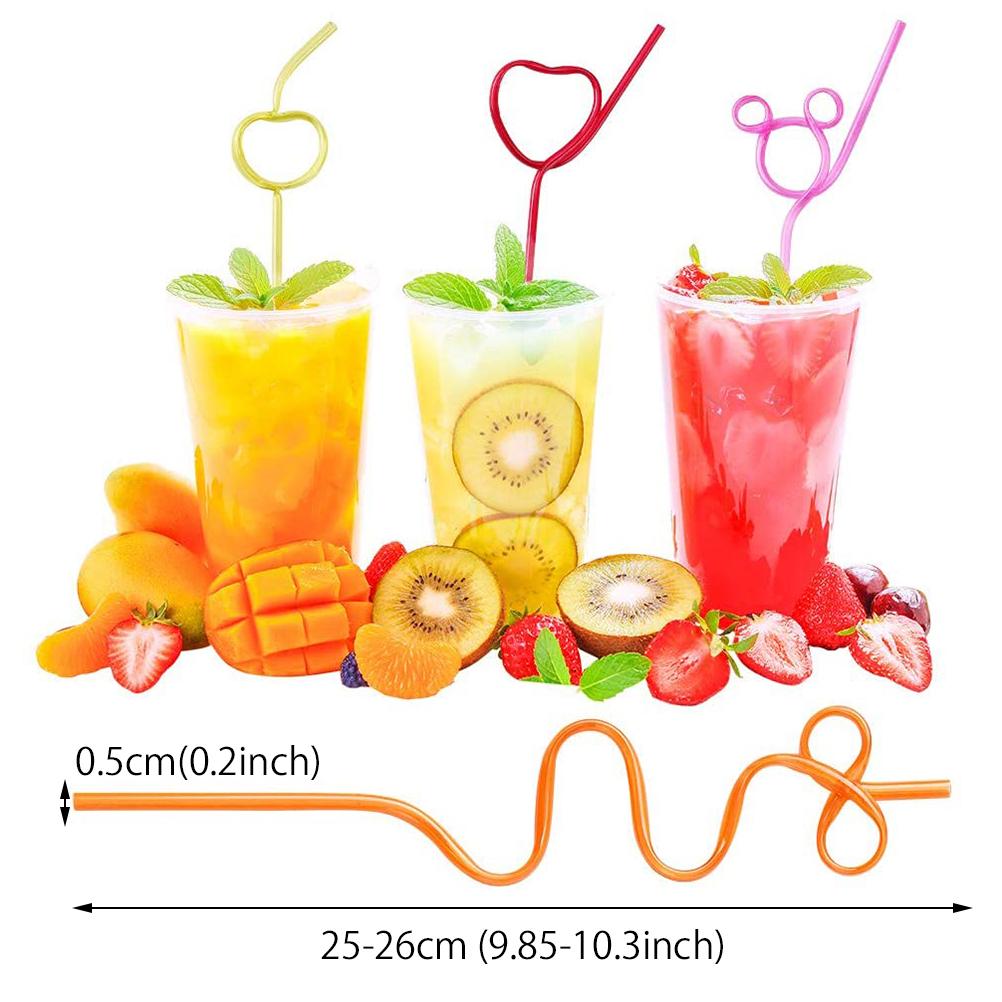 Colorful Plastic Curly Straws (30 Pcs) Colorful Plastic Curly Straws (30 Pcs)