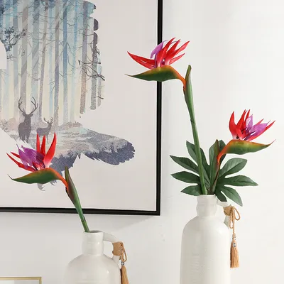 Colorful Plastic Fake Bird of Paradise Plant Colorful Plastic Fake Bird of Paradise Plant