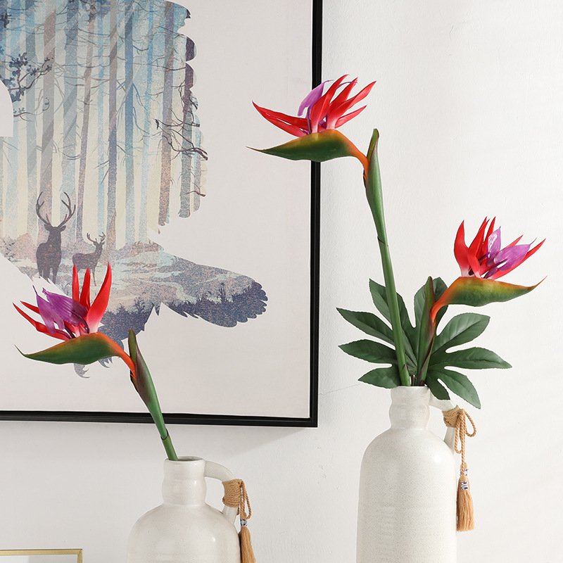 Colorful Plastic Fake Bird of Paradise Plant Colorful Plastic Fake Bird of Paradise Plant