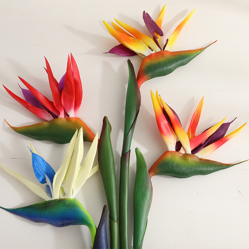 Colorful Plastic Fake Bird of Paradise Plant Colorful Plastic Fake Bird of Paradise Plant