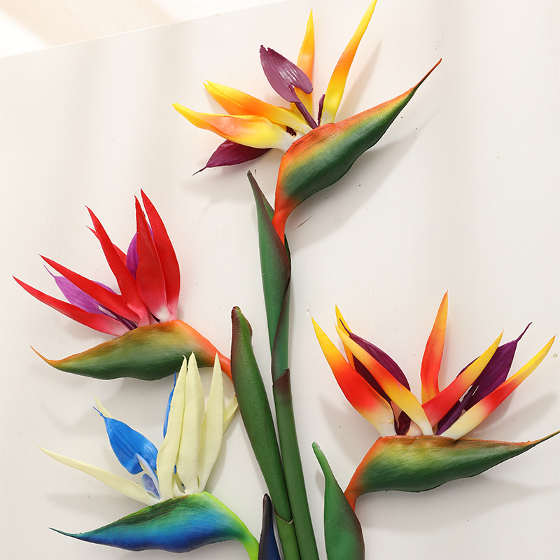 Colorful Plastic Fake Bird of Paradise Plant Colorful Plastic Fake Bird of Paradise Plant