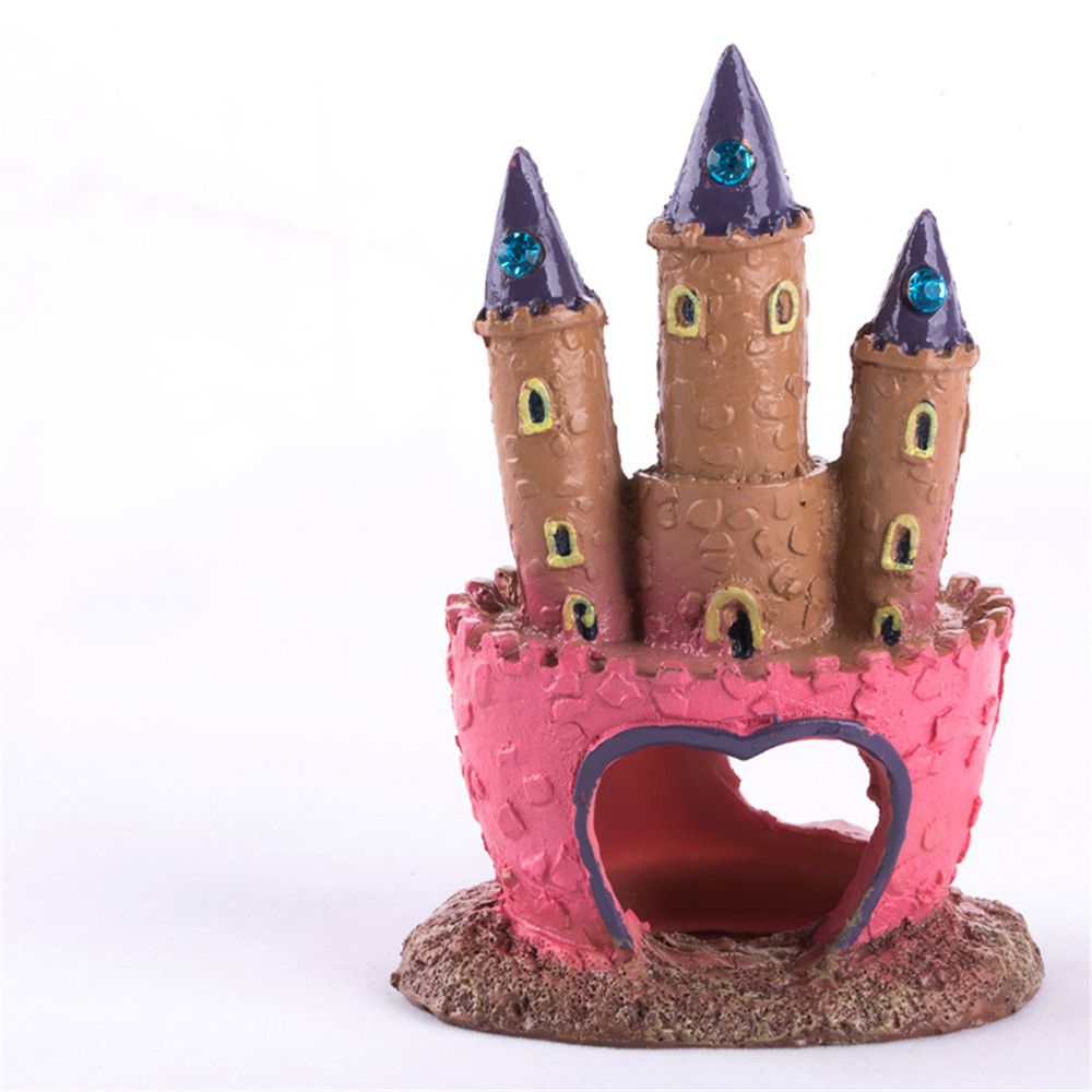 Colorful Resin Fish Bowl Castle