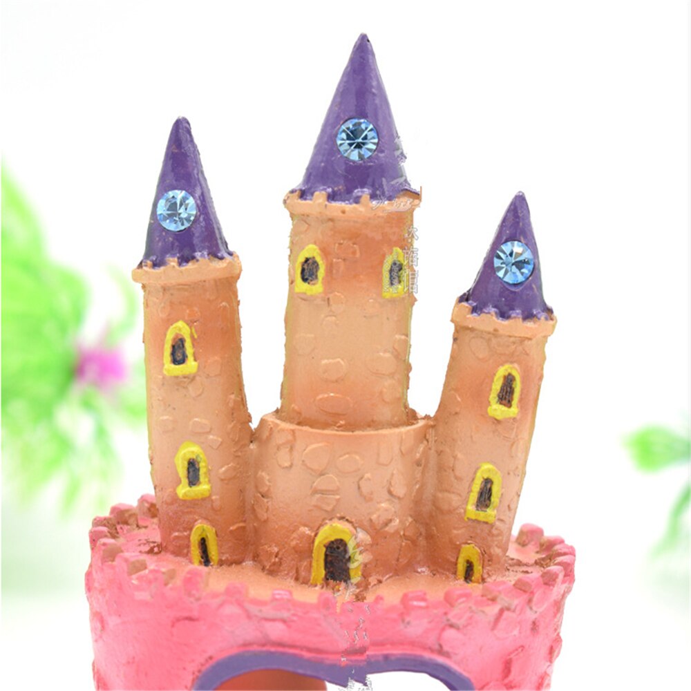 Colorful Resin Fish Bowl Castle