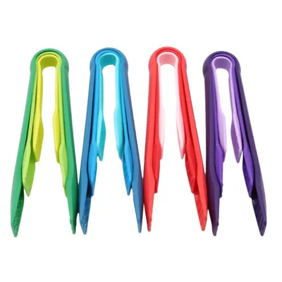Colorful Silicone Food Tongs (3 pcs)