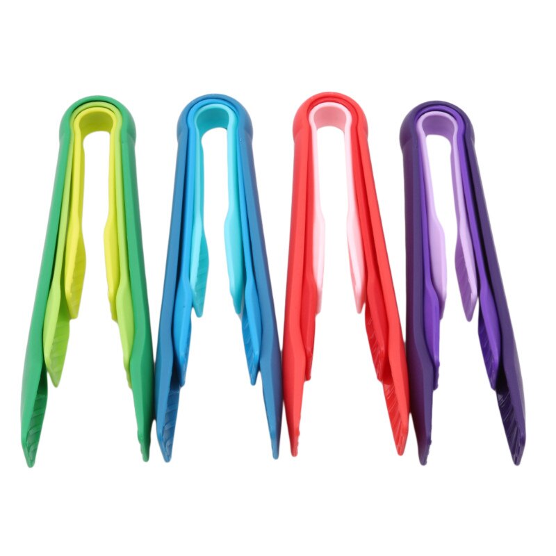 Colorful Silicone Food Tongs (3 pcs)