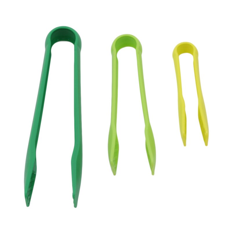 Colorful Silicone Food Tongs (3 pcs)