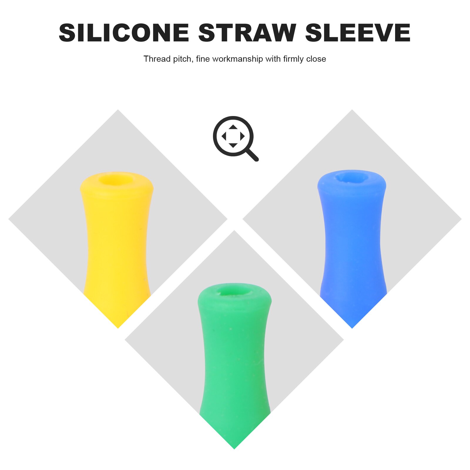 Colorful Silicone Straw Tips (12pcs) Colorful Silicone Straw Tips (12pcs)