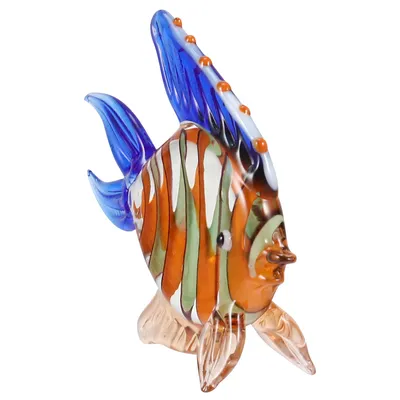 Colorful Stained Glass Fish Ornament Colorful Stained Glass Fish Ornament