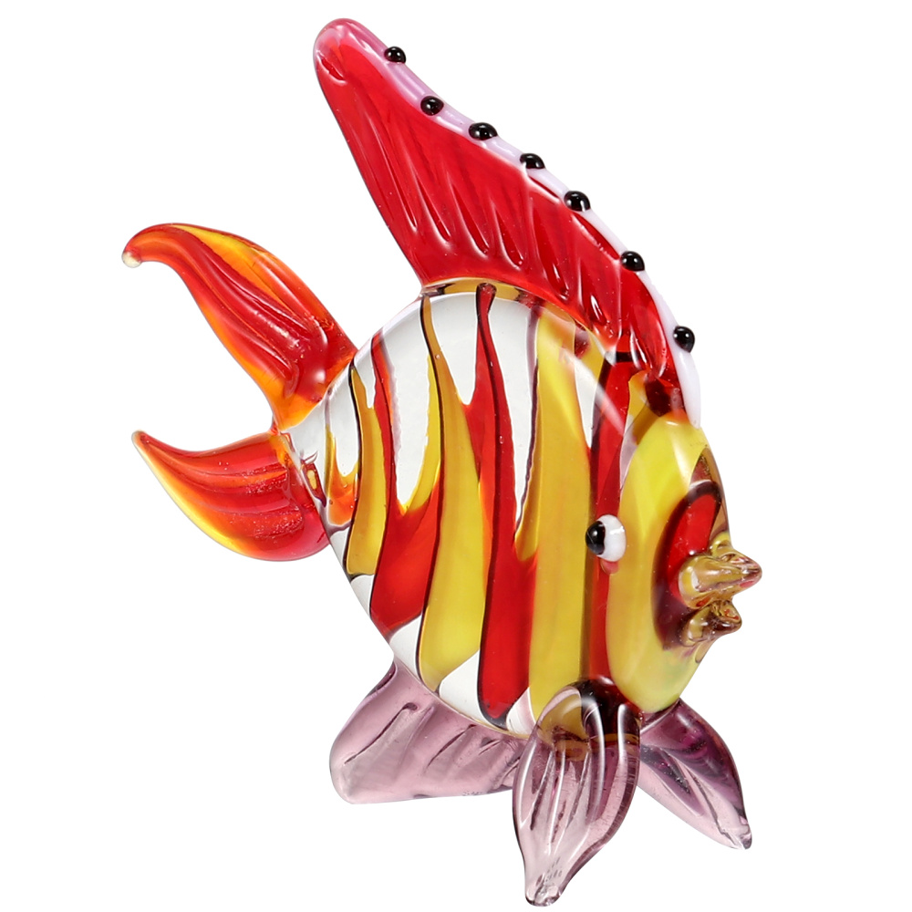 Colorful Stained Glass Fish Ornament Colorful Stained Glass Fish Ornament