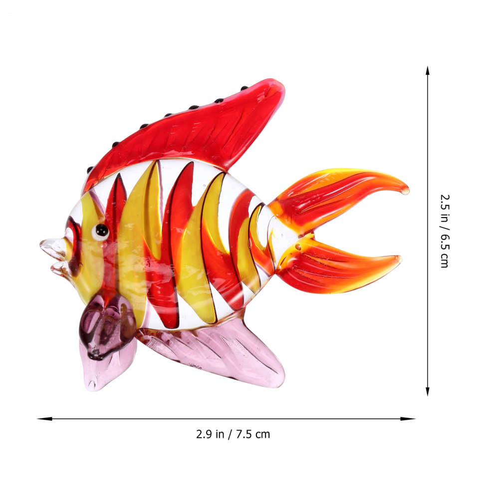 Colorful Stained Glass Fish Ornament Colorful Stained Glass Fish Ornament