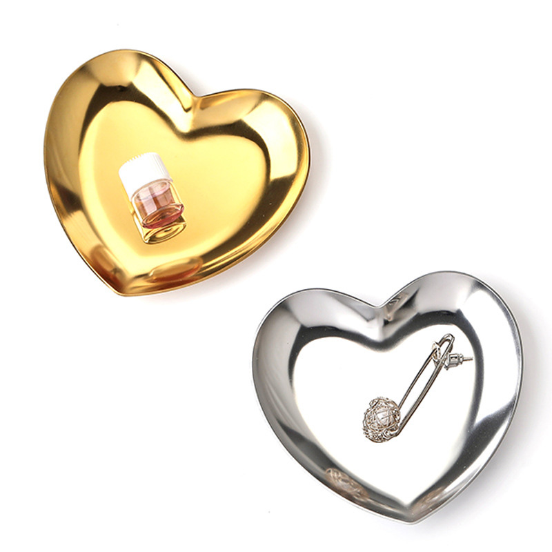Colorful Stainless Heart Trinket Dish