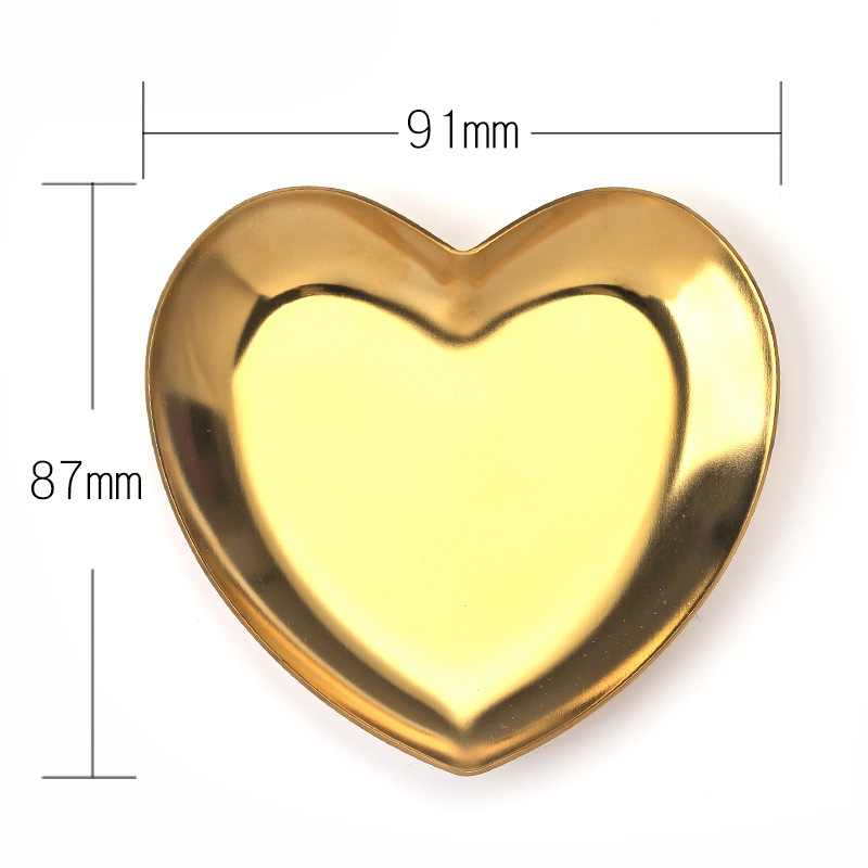 Colorful Stainless Heart Trinket Dish
