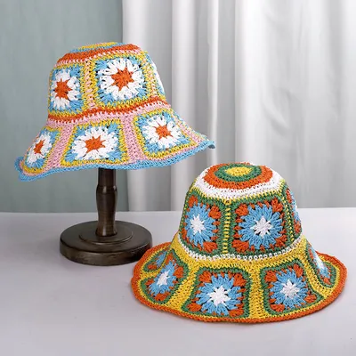 Colorful Summer Crochet Bucket Hat