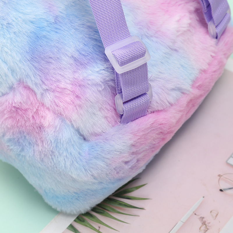 Colorful Unicorn Plush Backpack
