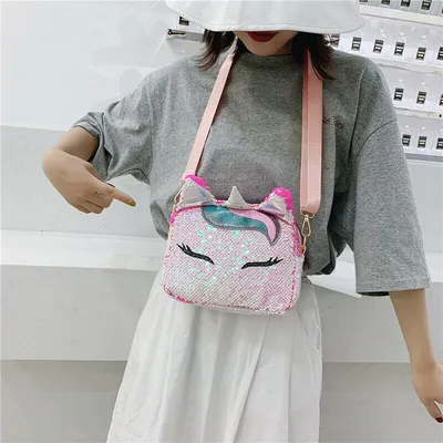 Colorful Unicorn Sequin Bag