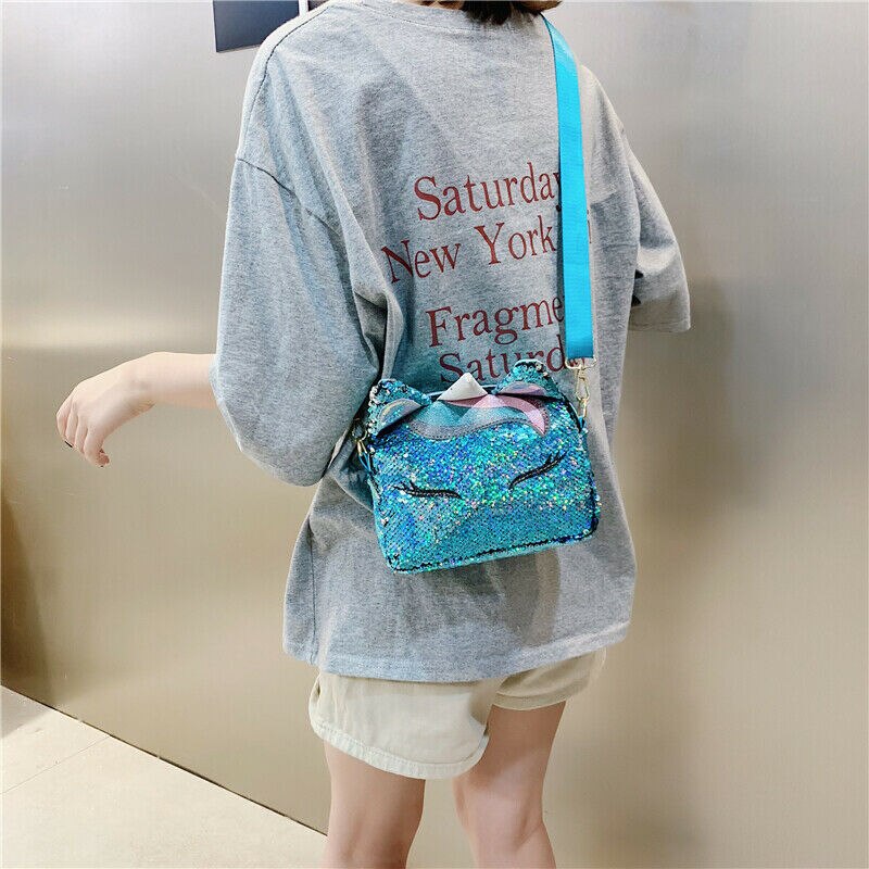 Colorful Unicorn Sequin Bag