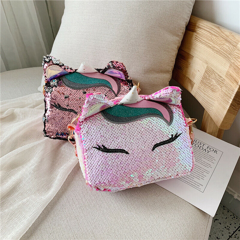 Colorful Unicorn Sequin Bag