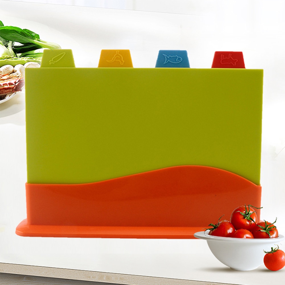 Colour Coded Chopping Board 4PC Set