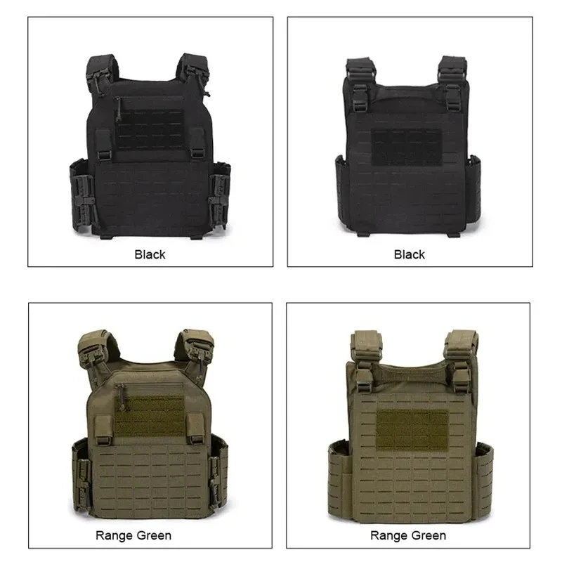 Combat Vest 6094 Quick Detachable Light Laser Cut Tactical Vest Black Gear To Carry Protective Plate Combat Vest 6094 Quick Detachable Light Laser Cut Tactical Vest Black Gear To Carry Protective Plate