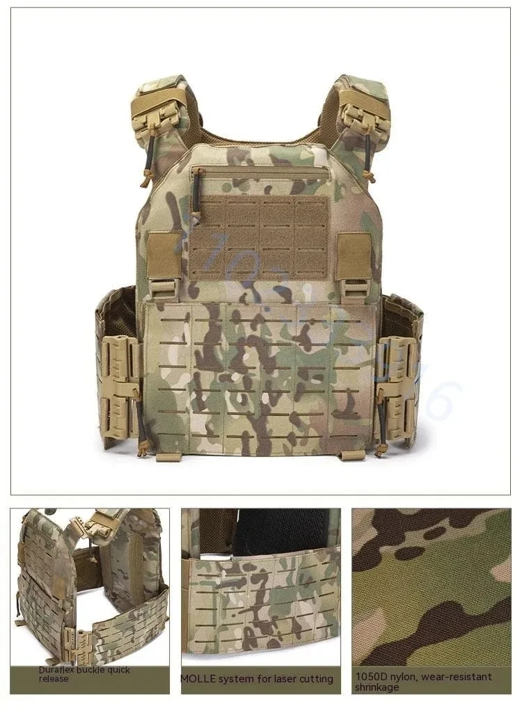 Combat Vest 6094 Quick Detachable Light Laser Cut Tactical Vest Black Gear To Carry Protective Plate Combat Vest 6094 Quick Detachable Light Laser Cut Tactical Vest Black Gear To Carry Protective Plate